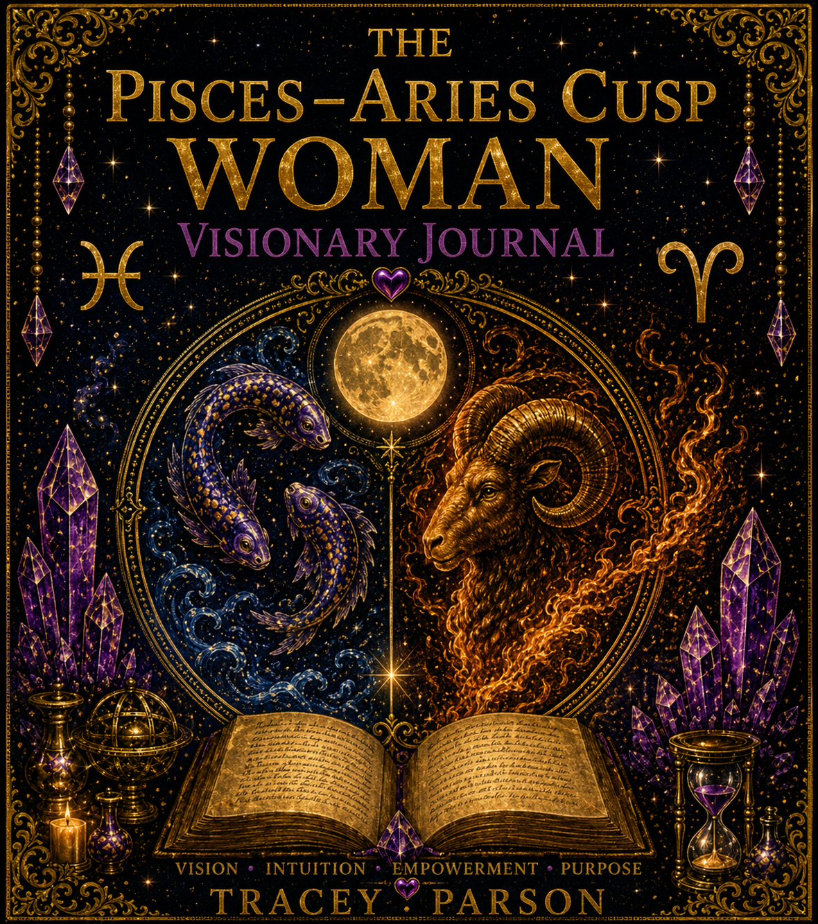 Pisces Aries Cusp woman Visionary Journal