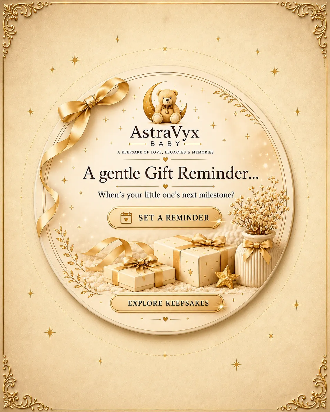 Baby Gift Reminder Card