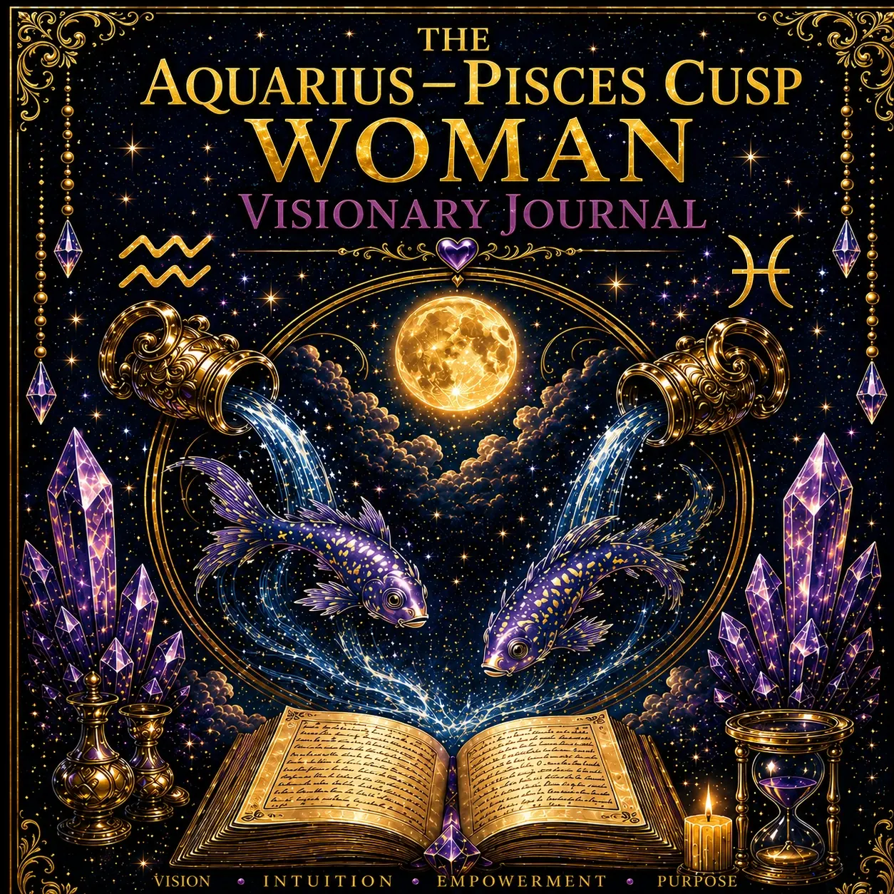 Aquarius Pisces Cusp Woman Visionary Journal