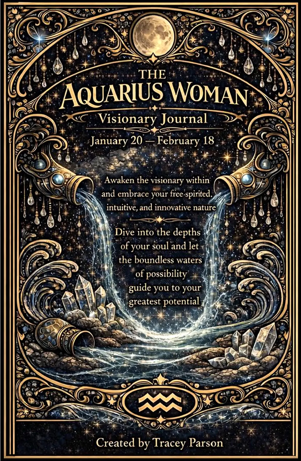 Aquarius Woman Visionary Journal
