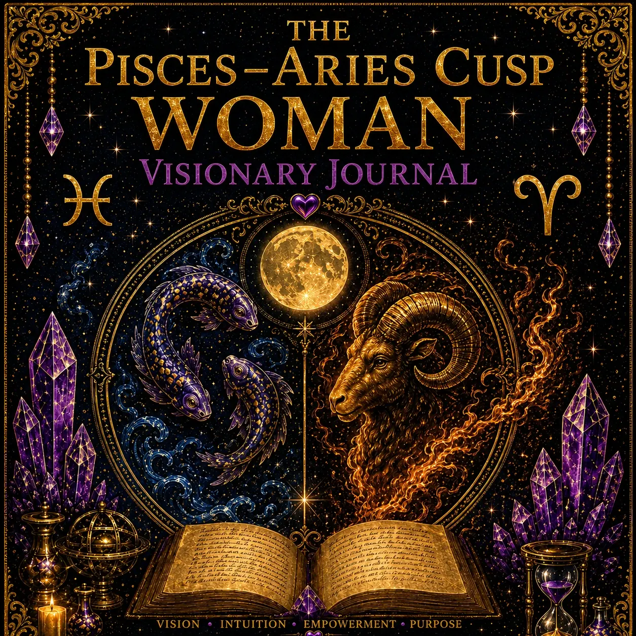 Pisces Aries Cusp Woman Visionary Journal