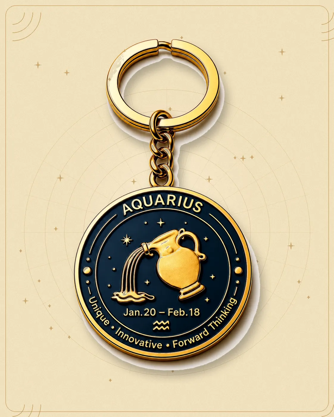 Aquarius Keychain