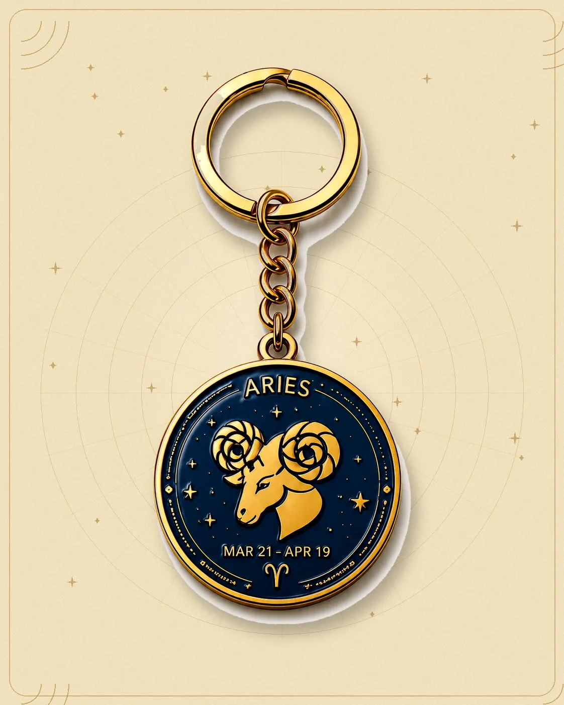 Aries Keychain