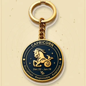 Capricorn Keychain