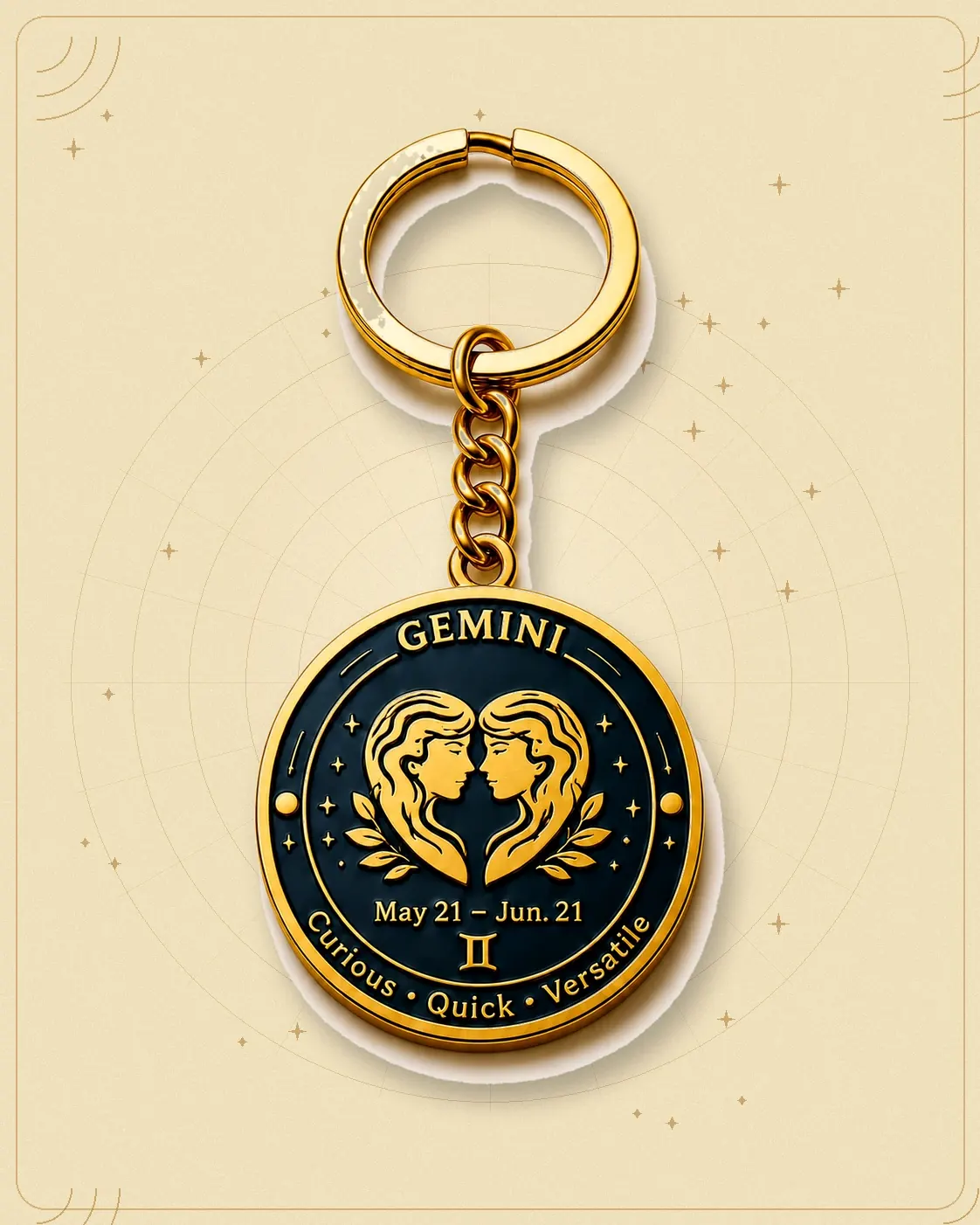 Gemini Keychain