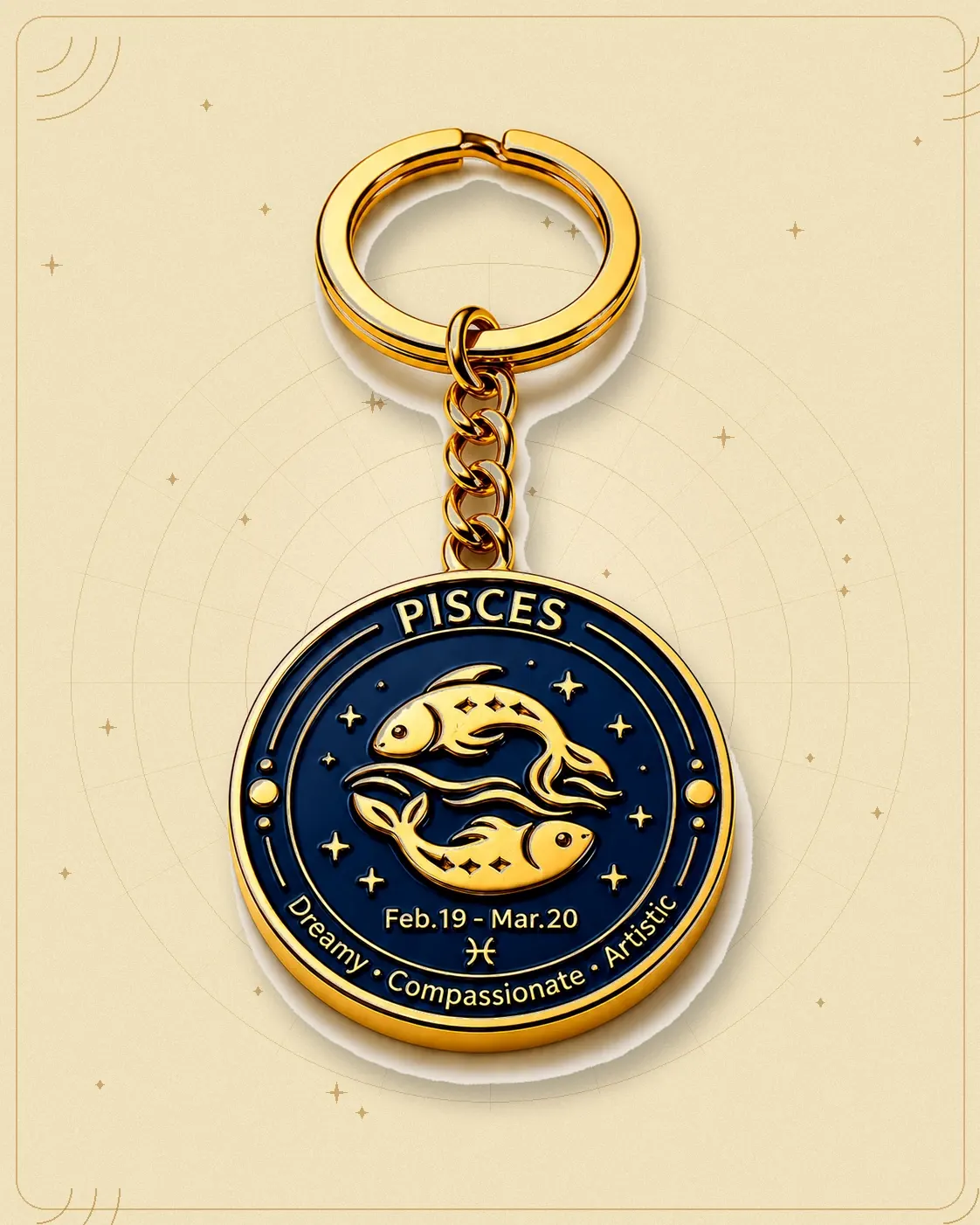 Pisces Keychain