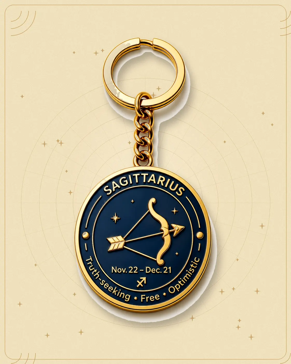 Sagittarius Keychain
