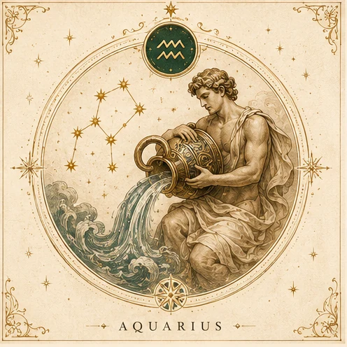 Aquarius zodiac artwork