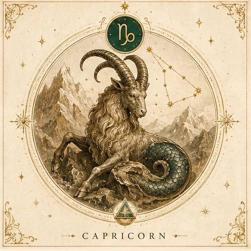 Capricorn zodiac artwork