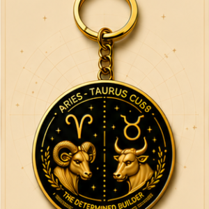 Aries · Taurus Zodiac Cusp Keychain — The Determined Builder