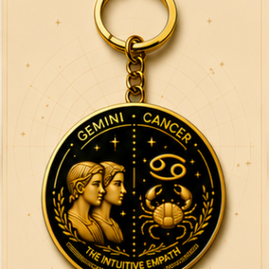 Gemini · Cancer Zodiac Cusp Keychain — The Intuitive Empath