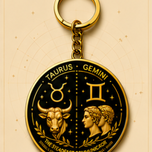 Taurus · Gemini Zodiac Cusp Keychain — The Steadfast Communicator