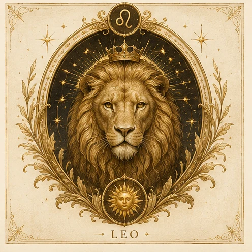 Leo zodiac artwork