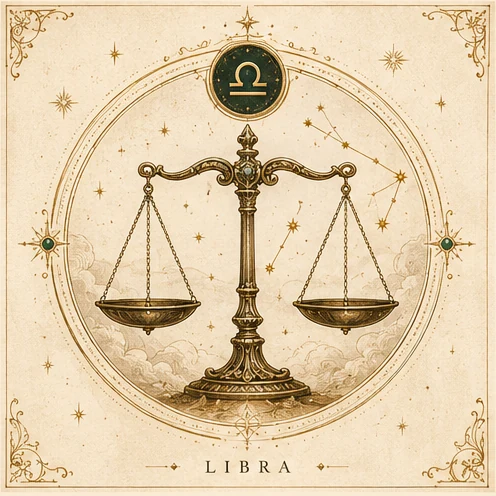 Libra zodiac artwork