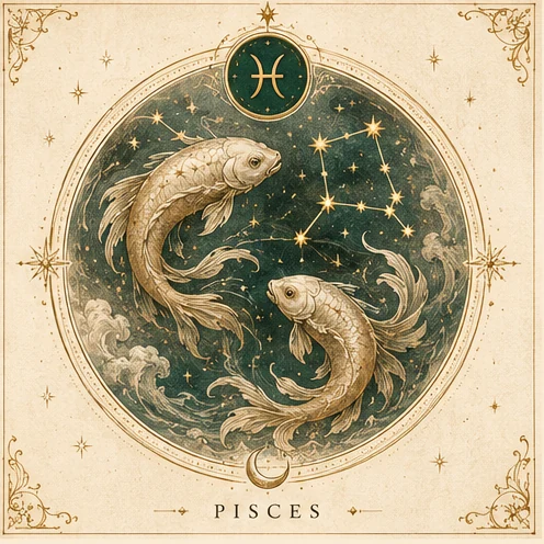 Pisces zodiac artwork