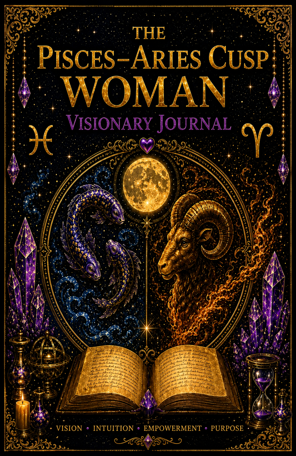 Pisces Aries Cusp Woman Visionary Journal