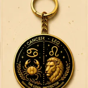 Cancer · Leo Zodiac Cusp Keychain — The Loyal Protector