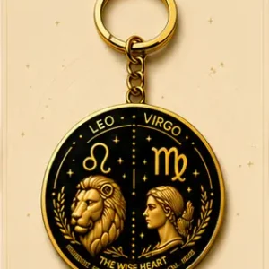 Leo · Virgo Zodiac Cusp Keychain — The Wise Heart